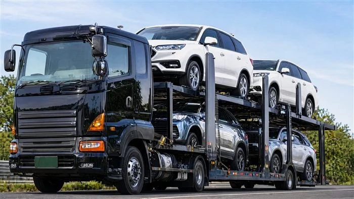 法人向け車両輸送の様子